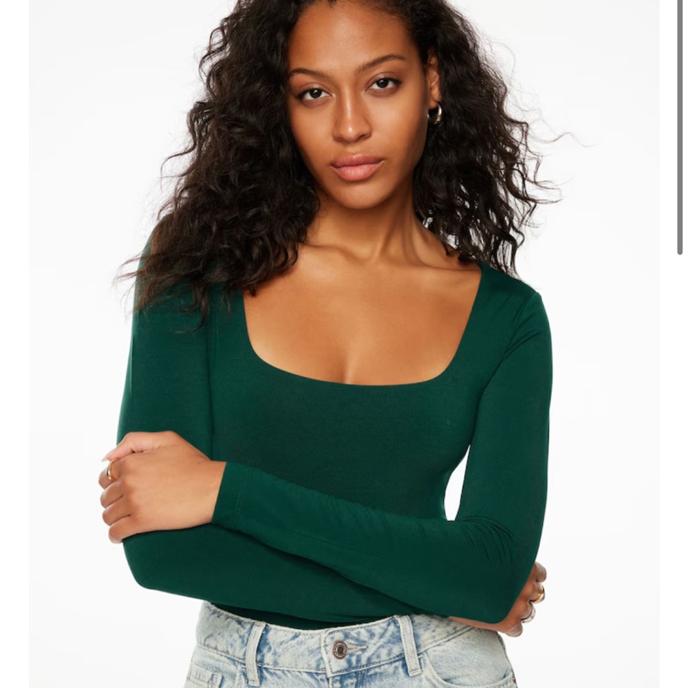 Dynamite Maren Long Sleeve Scoop Neck Bodysuit - Picture 1 of 4